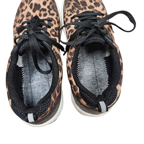 Vionic Womens‎ Tourney Leopard Print Athletic Sneakers Size 8 No Insoles Lace Up - Picture 7 of 11
